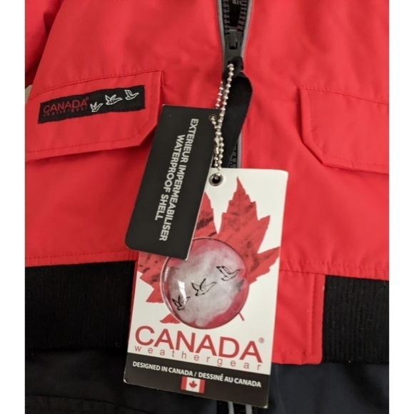 🆕 Canada Weathergear Red and Black Hooded Snowsuit - Picture 7 of 7